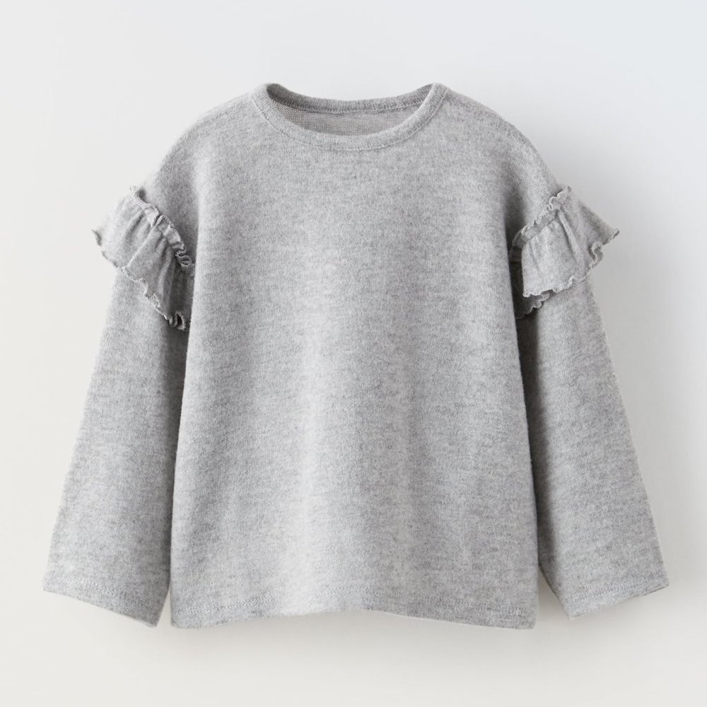 ZARA BABY RUFFLED SOFT TOUCH TOP Size 12-18 months